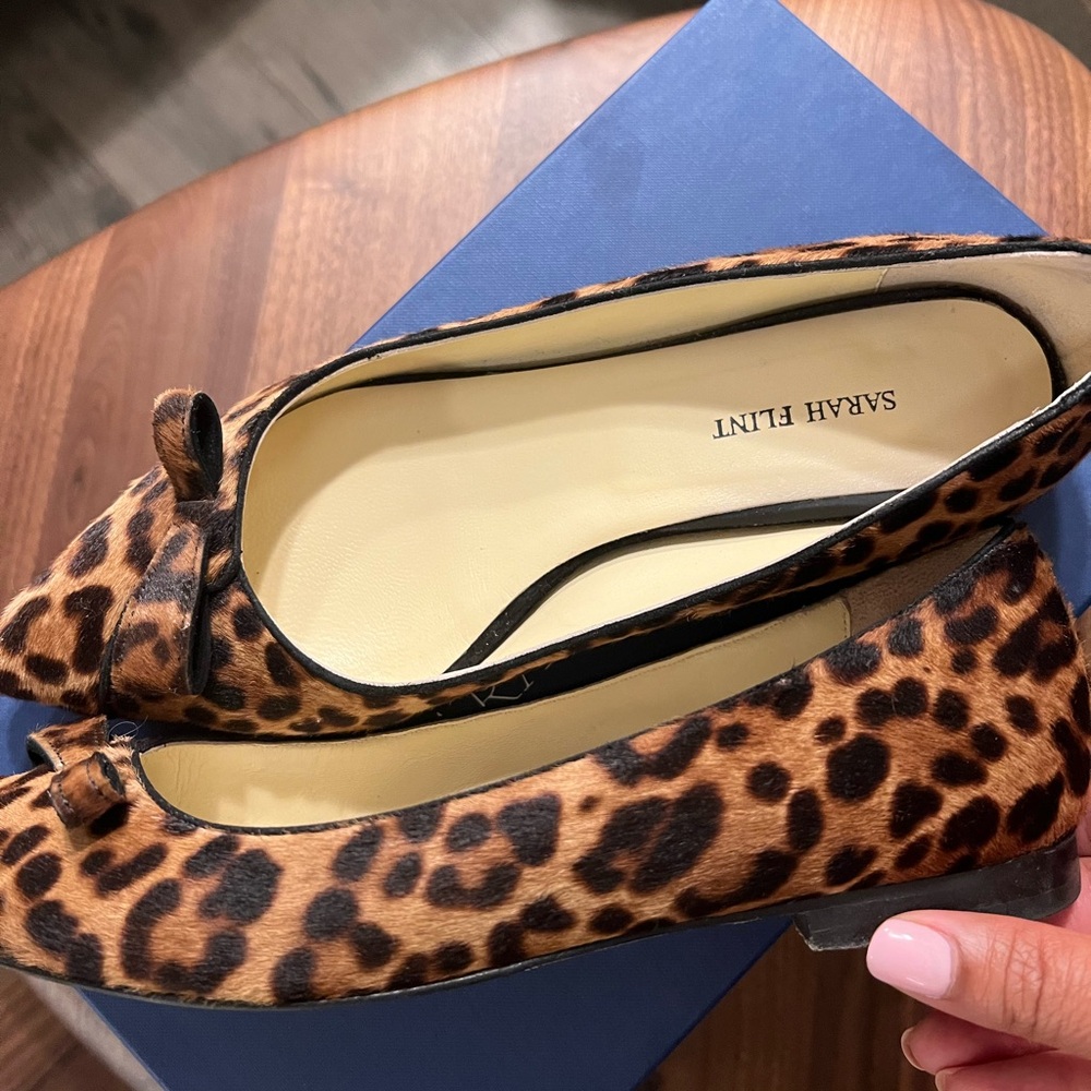 Sarah Flint Natalie Flat in Chocolate Leopard print